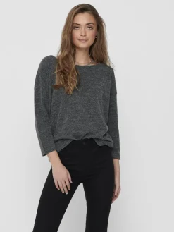 ONLALBA 3/4 TOP JRS NOOS dark grey melange