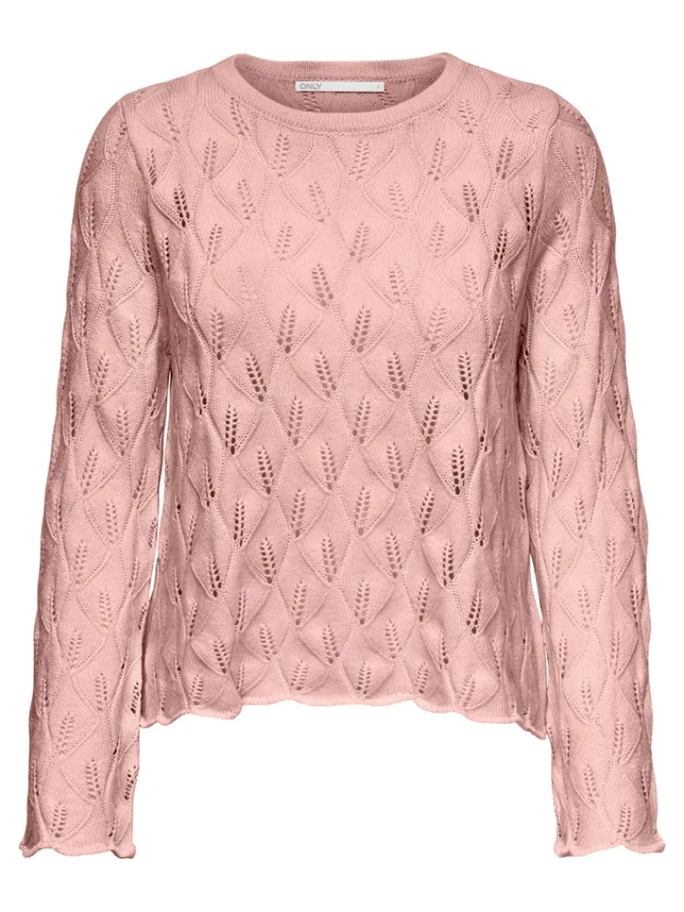 ONLALBI LIFE L/S PULLOVER CC KNT rosette