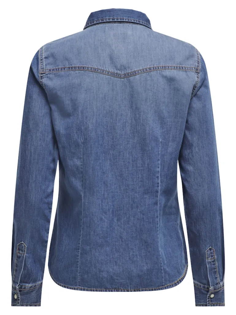ONLALEXA L/S DNM SHIRT ANA NOOS medium blue denim2