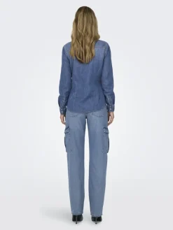 ONLALEXA L/S DNM SHIRT ANA NOOS medium blue denim2