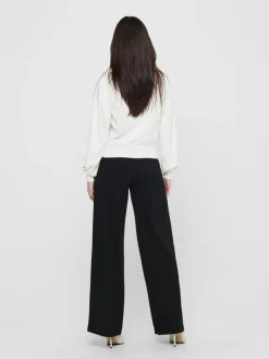 ONLALEXA PUFF L/S PULLOVER KNT cloud dancer