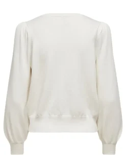 ONLALEXA PUFF L/S PULLOVER KNT cloud dancer