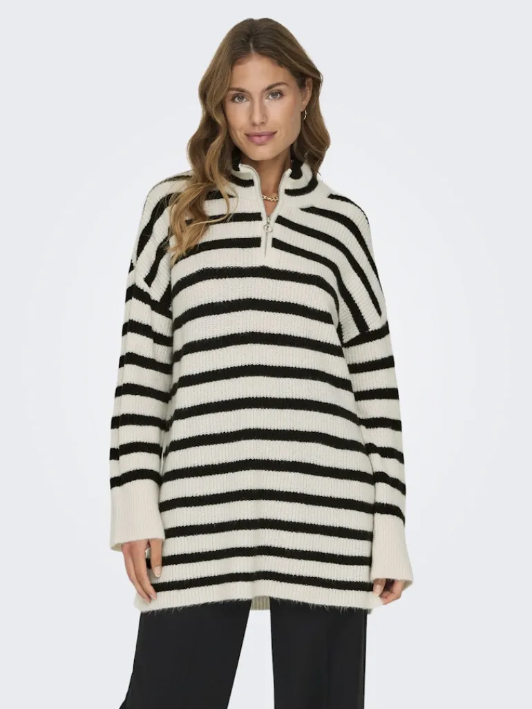 ONLALFRIDA L/S HALF-ZIP CC KNT tofu