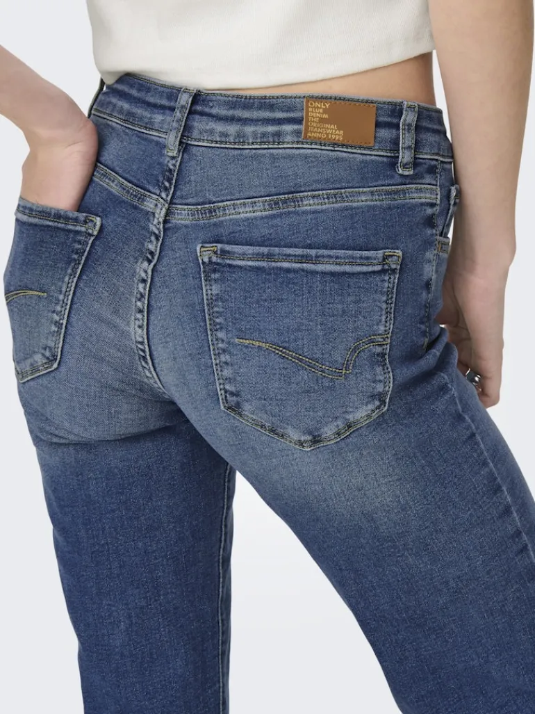 ONLALICIA REG STRT DNM DOT879 NOOS medium blue denim