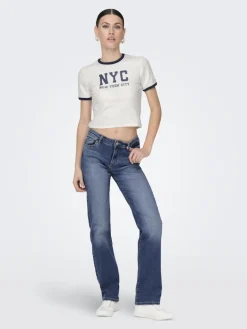 ONLALICIA REG STRT DNM DOT879 NOOS medium blue denim