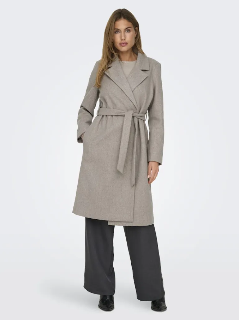 ONLALVILDA LIFE WRAP COAT OTW NOOS simply taupe