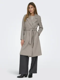 ONLALVILDA LIFE WRAP COAT OTW NOOS simply taupe