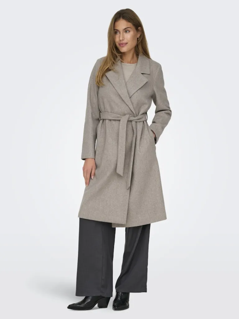 ONLALVILDA LIFE WRAP COAT OTW NOOS simply taupe