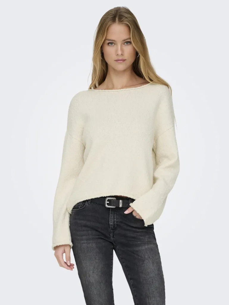 ONLALVILDA LS O-NECK CC KNT birch