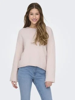 ONLALVILDA LS O-NECK CC KNT rose smoke