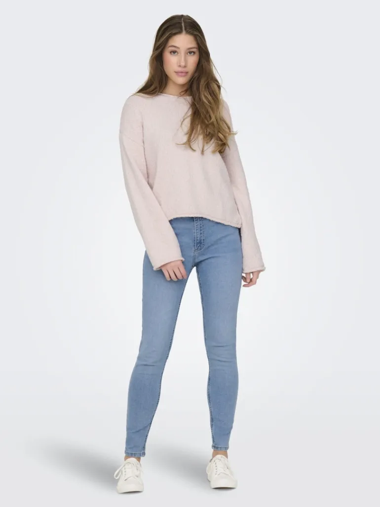 ONLALVILDA LS O-NECK CC KNT rose smoke