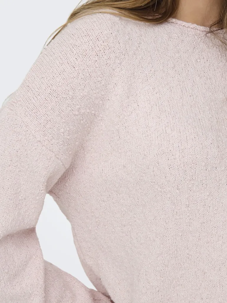 ONLALVILDA LS O-NECK CC KNT rose smoke