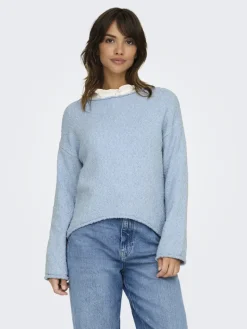 ONLALVILDA LS O-NECK CC KNT soft chambray