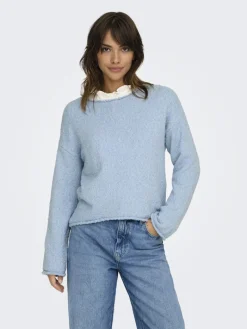 ONLALVILDA LS O-NECK CC KNT soft chambray