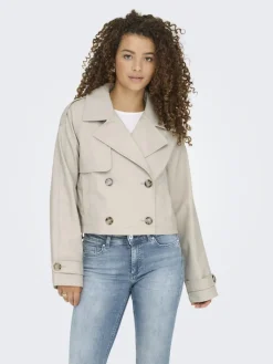 ONLAMIA FAUX LEATHER JACKET CC OTW pumice stone