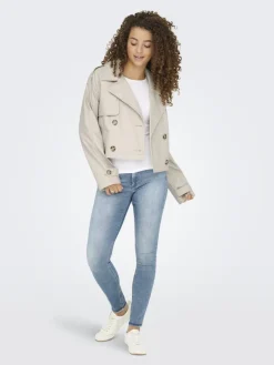ONLAMIA FAUX LEATHER JACKET CC OTW pumice stone
