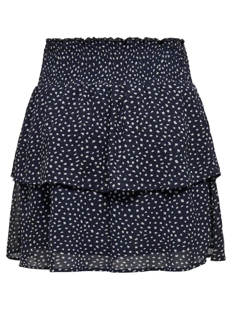 ONLANN STAR LAYER SMOCK SKIRT PTM night sky-dot w. macadamia