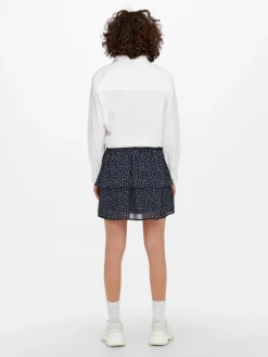 ONLANN STAR LAYER SMOCK SKIRT PTM night sky-dot w. macadamia