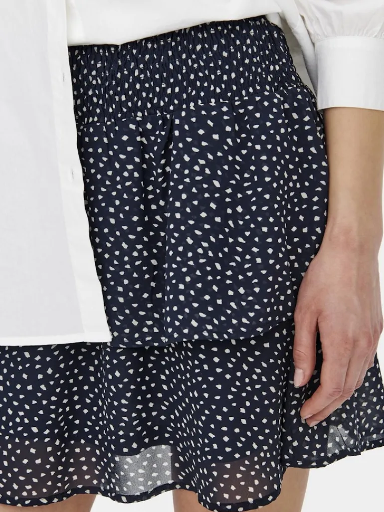 ONLANN STAR LAYER SMOCK SKIRT PTM night sky-dot w. macadamia