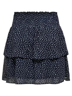 ONLANN STAR LAYER SMOCK SKIRT PTM night sky-dot w. macadamia