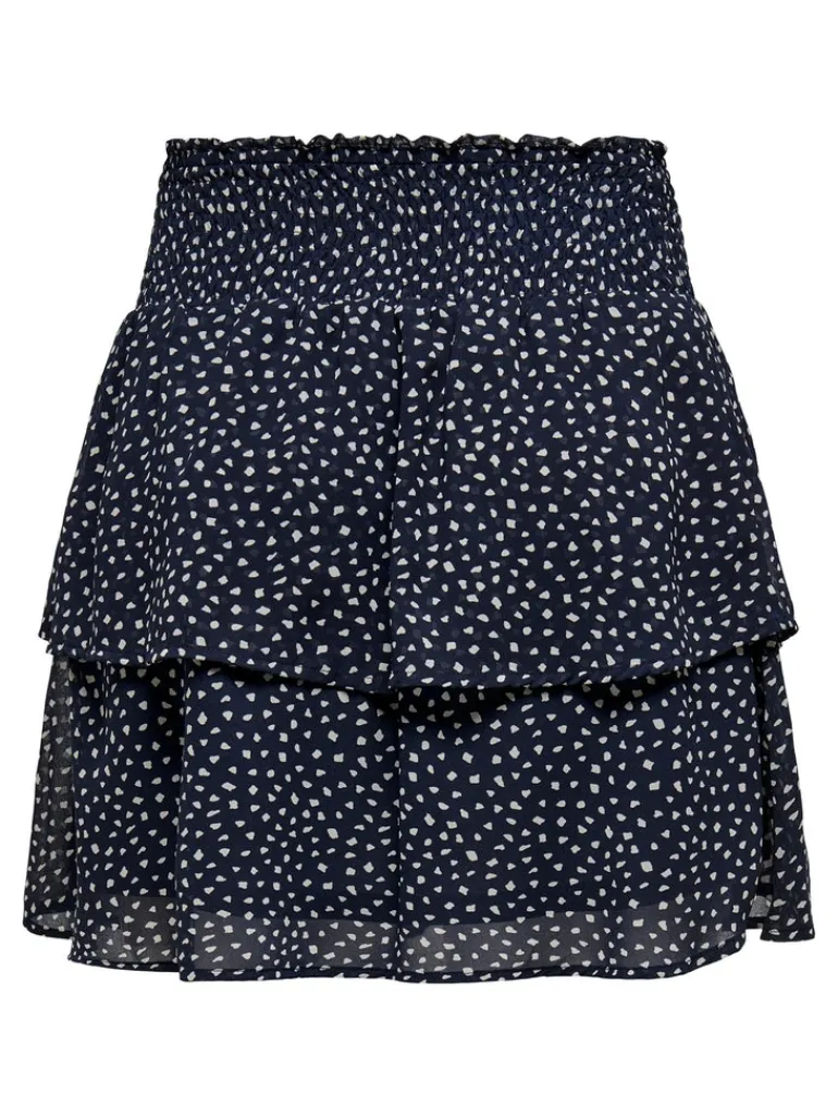 ONLANN STAR LAYER SMOCK SKIRT PTM night sky-dot w. macadamia