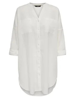 ONLAPELDOORN SOLID V-NECK L/S SHIRT NOOS cloud dancer