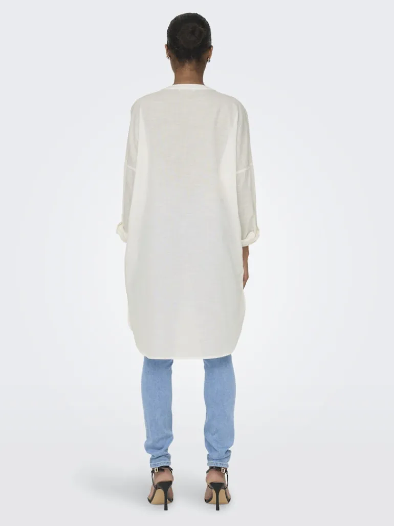 ONLAPELDOORN SOLID V-NECK L/S SHIRT NOOS cloud dancer