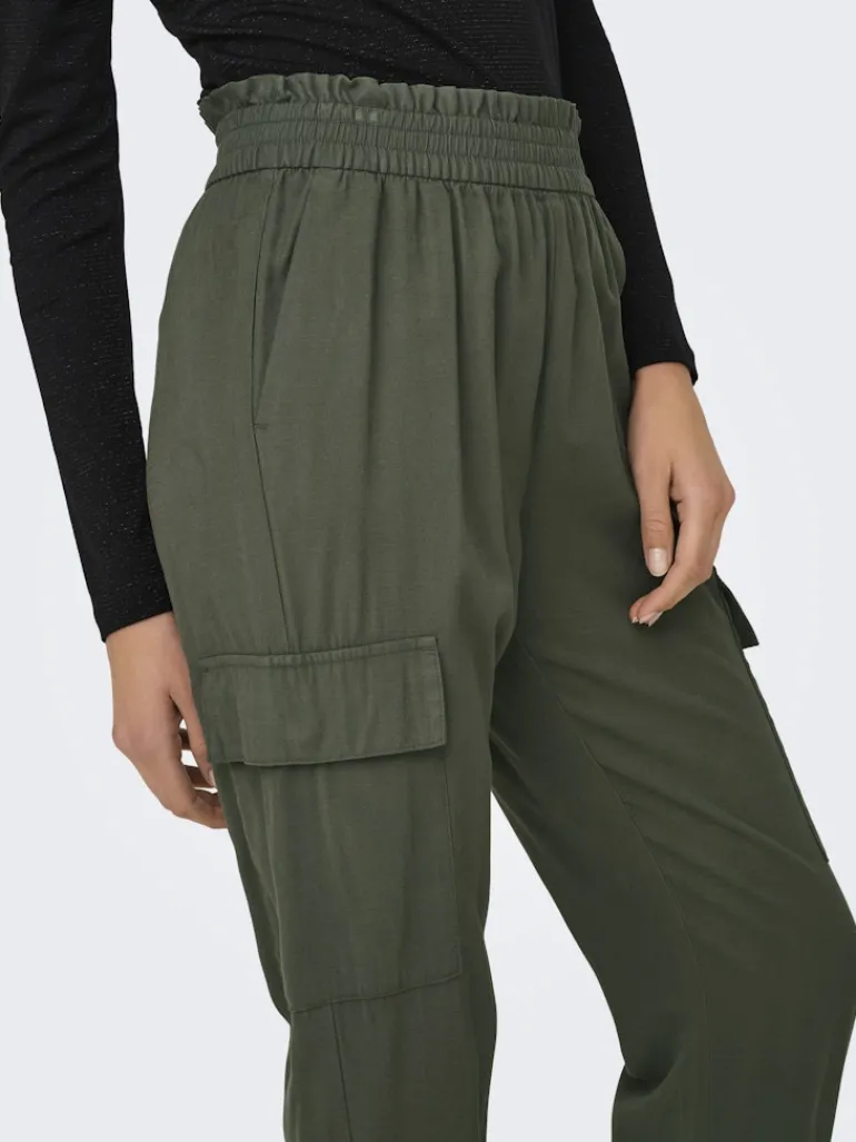 ONLARIS LIFE HW PB CARGO PANT CC WVN kambaba