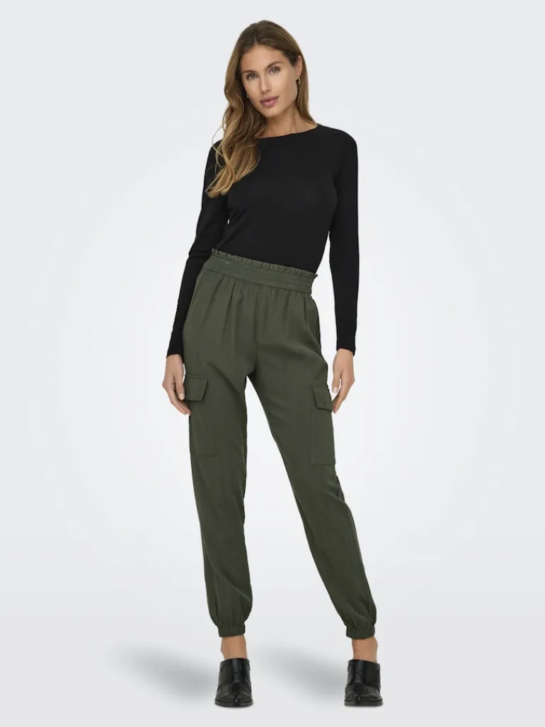 ONLARIS LIFE HW PB CARGO PANT CC WVN kambaba