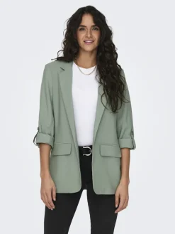 ONLARIS LIFE 3/4 LOOSE BLAZER CC WVN lily pad