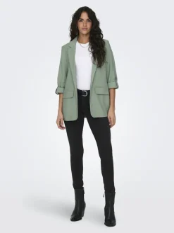 ONLARIS LIFE 3/4 LOOSE BLAZER CC WVN lily pad