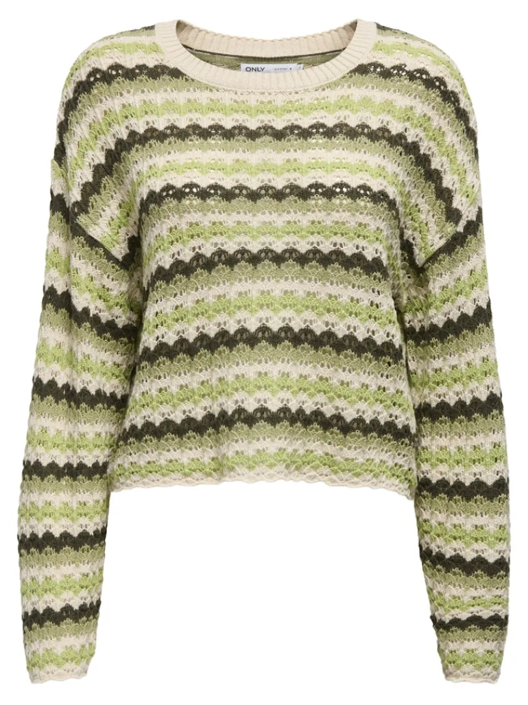 ONLASA LS O-NECK KNT NOOS birch2