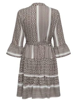 ONLATHENA LIFE 3/4 SHORT DRESS WVN NOOS rose brown