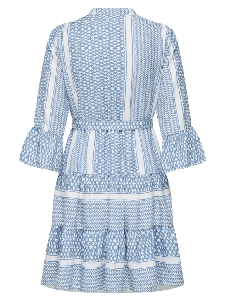 ONLATHENA LIFE 3/4 SHORT DRESS WVN NOOS coronet blue