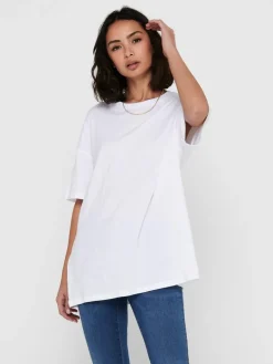 ONLAYA LIFE S/S OVERSIZED TOP JRS white