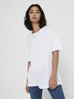 ONLAYA LIFE S/S OVERSIZED TOP JRS white
