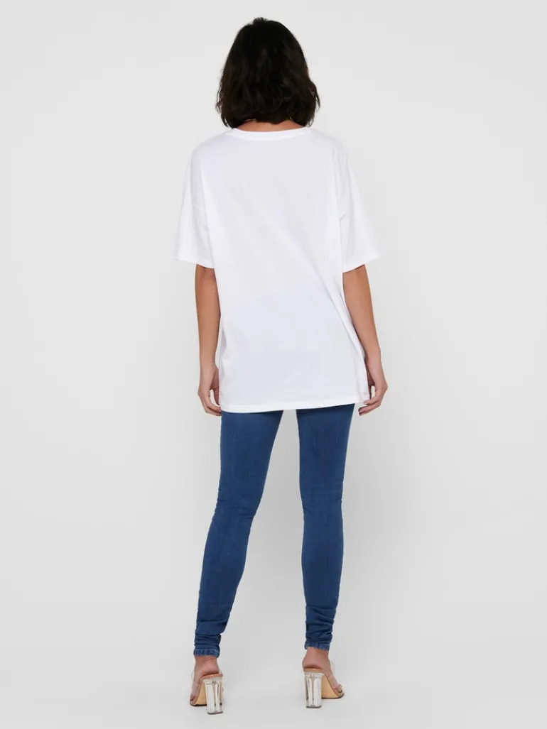 ONLAYA LIFE S/S OVERSIZED TOP JRS white