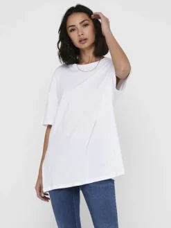 ONLAYA LIFE S/S OVERSIZED TOP JRS white