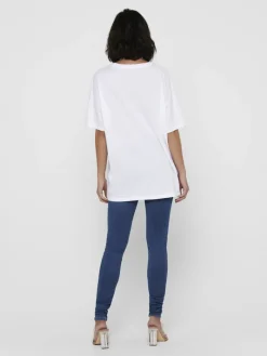 ONLAYA LIFE S/S OVERSIZED TOP JRS white