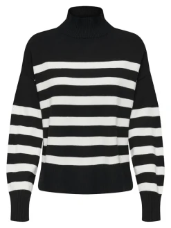 ONLBARIA LS HIGHNECK CC KNT black