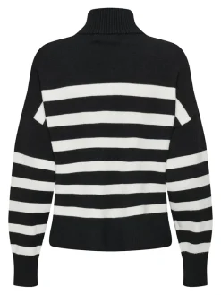 ONLBARIA LS HIGHNECK CC KNT black