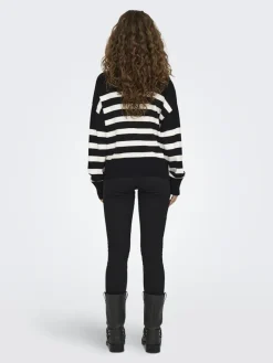 ONLBARIA LS HIGHNECK CC KNT black