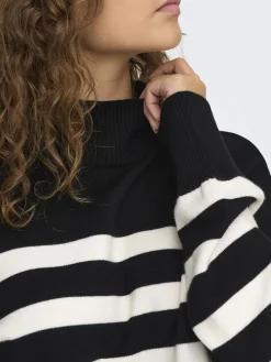ONLBARIA LS HIGHNECK CC KNT black