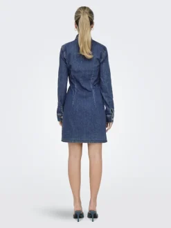 ONLBELIEVE LS STRETCH DNM DRESS QYT medium blue denim