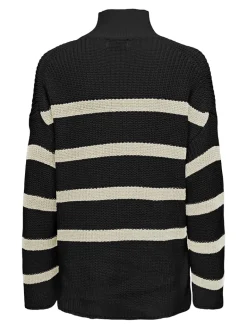 ONLBELLA LIFE LS HIGH NECK KNT black2