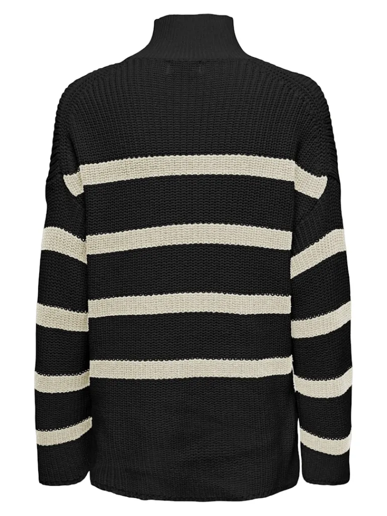ONLBELLA LIFE LS HIGH NECK KNT black2