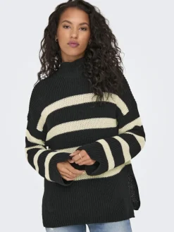 ONLBELLA LIFE LS HIGH NECK KNT black2