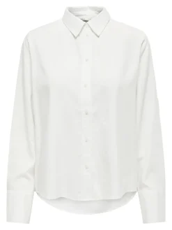 ONLBERIT LIFE L/S SHIRT NOOS WVN snow white