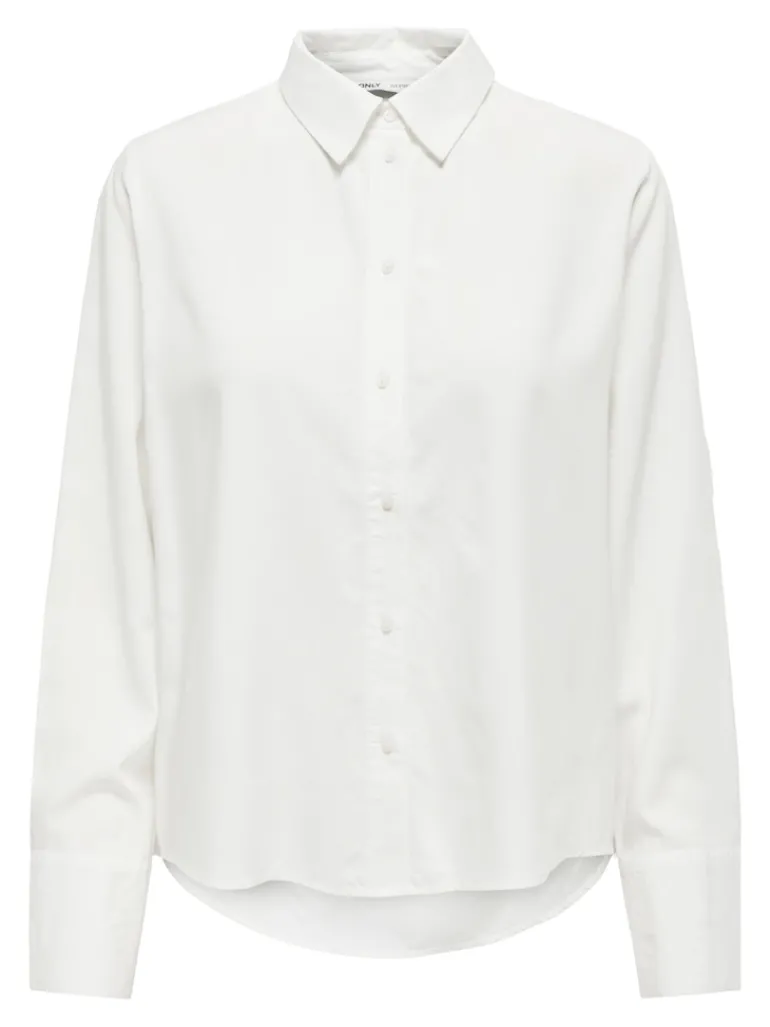 ONLBERIT LIFE L/S SHIRT NOOS WVN snow white