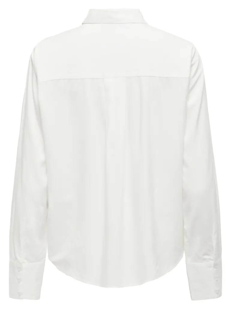 ONLBERIT LIFE L/S SHIRT NOOS WVN snow white